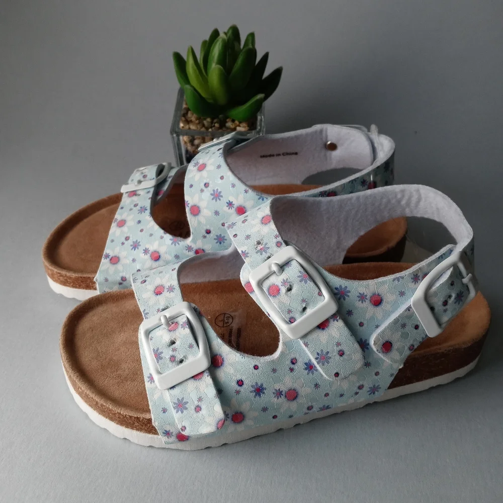 Sandals Toddler 9/10 Floral Adjustable Straps Comfortable And Fresh Casual